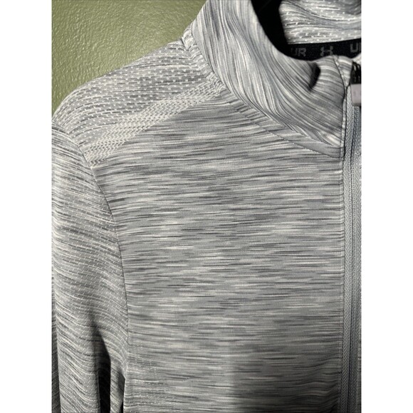 Under Armour Men's Shirt Seamless 1/4 Zip Pullover Performance Gray Size Small - Picture 2 of 4